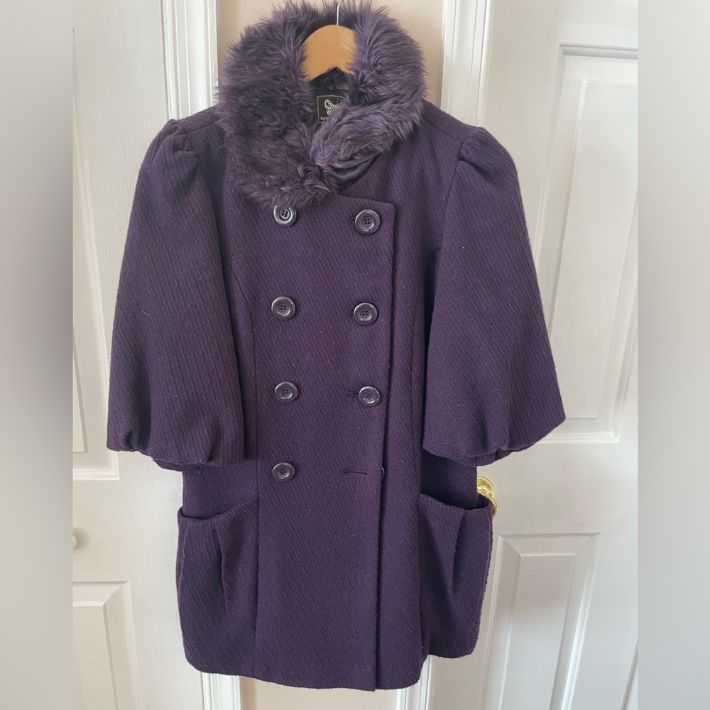 Forever 21 Purple Winter Peacoat